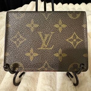 Louis Vuitton Tan Leather Card Holder